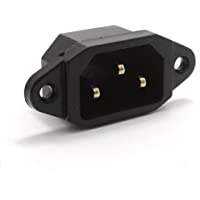 Los mejores  - IEC 10a C14 3 Pines Chasis Panel Montar Clavija Pines Conector 6-35 mm TABS